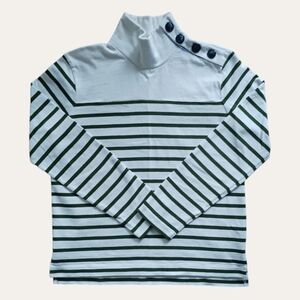 🌷 J. Crew Nautical Striped Turtleneck Top